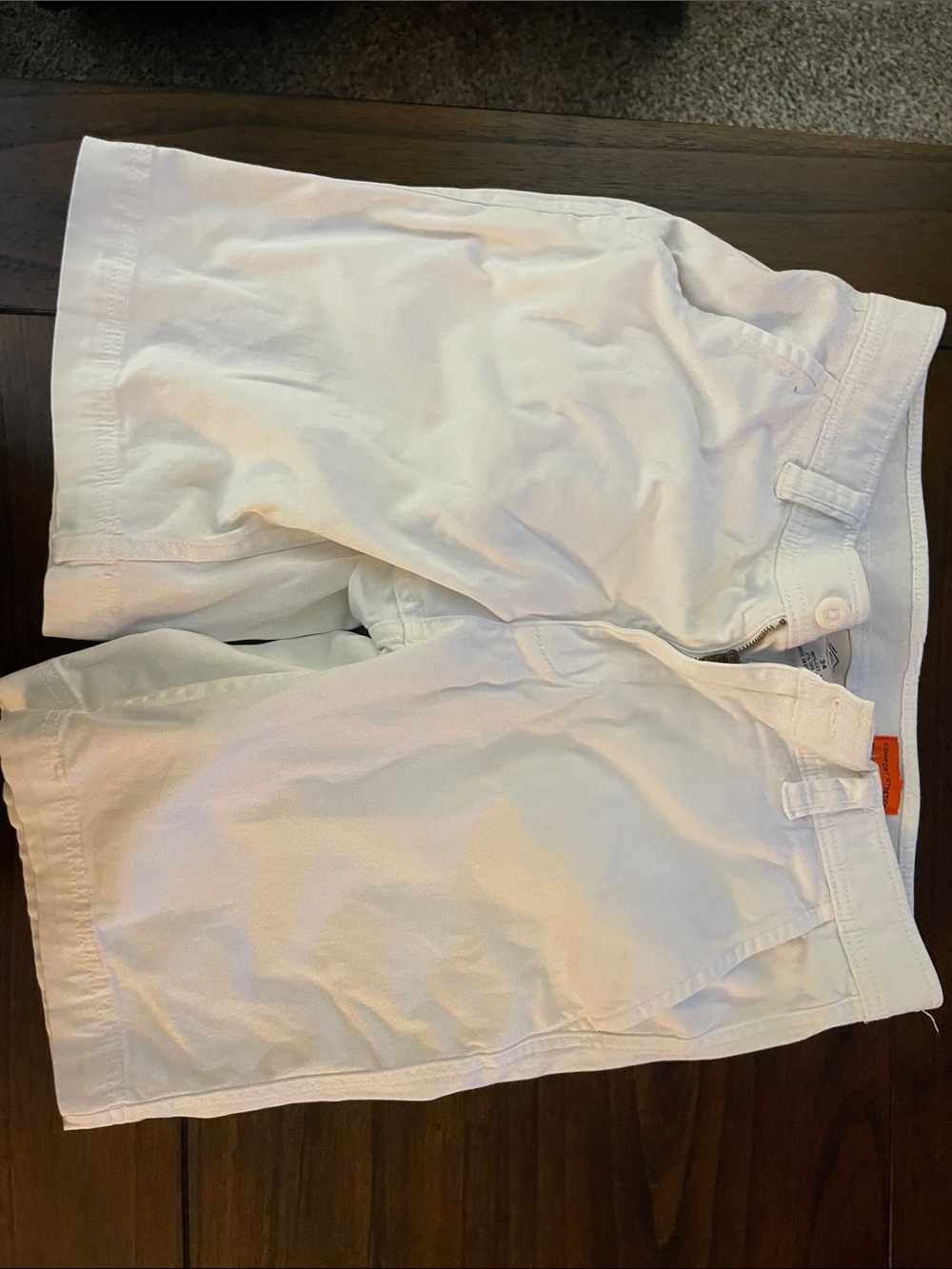 St. John's Bay White Flat-Front Men's Shorts